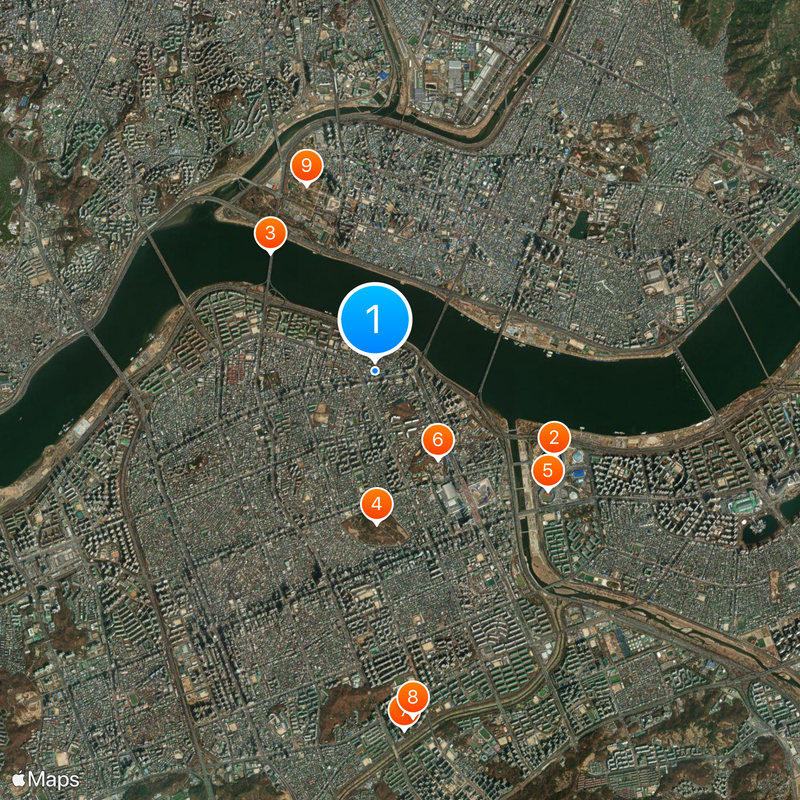 Cheongdam-dong Kaart