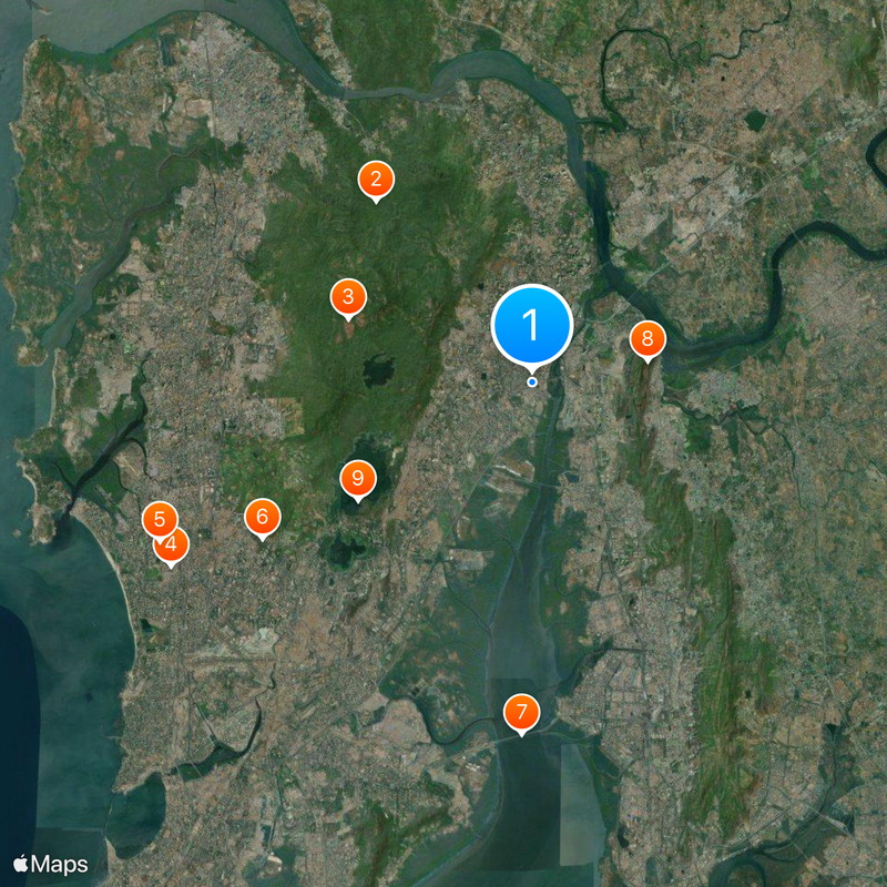 Thane railway station Map