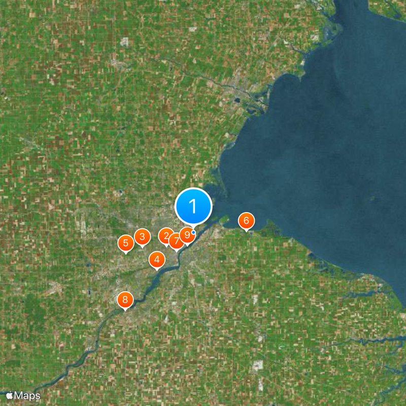 Contea di Lucas Mappa