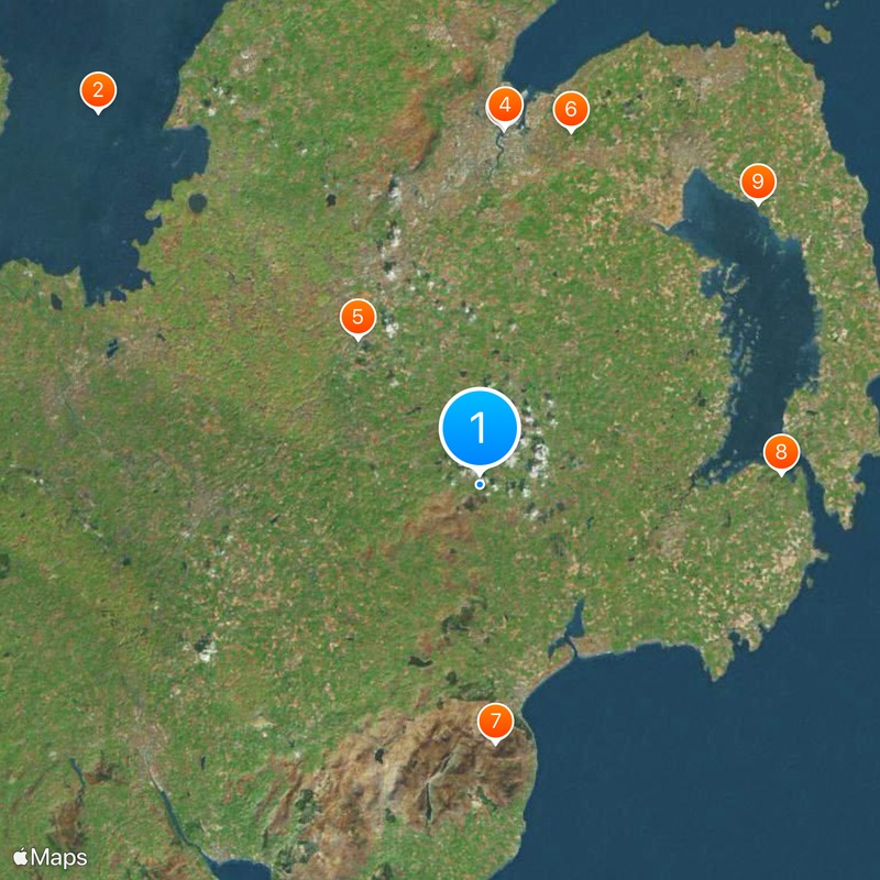 Condado de Down Mapa