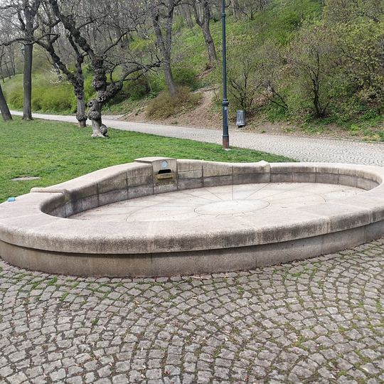 Kašna v zahradě Kinských na Smíchově