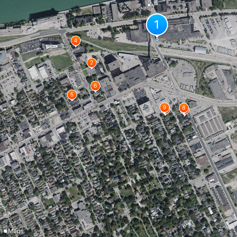Windsor, Ontario railway station Map