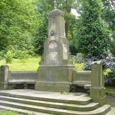 Pomník Franze Schuberta v parku pod Stoličnou horou v Děčíně