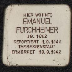 Stolperstein dedicated to Emanuel Furchheimer