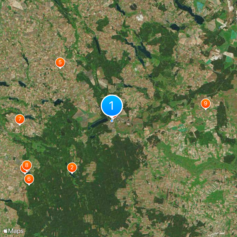 Lidzbark Map
