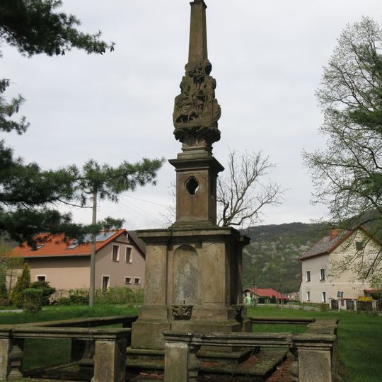 Sloup se sousoším Čtrnácti svatých Pomocníků