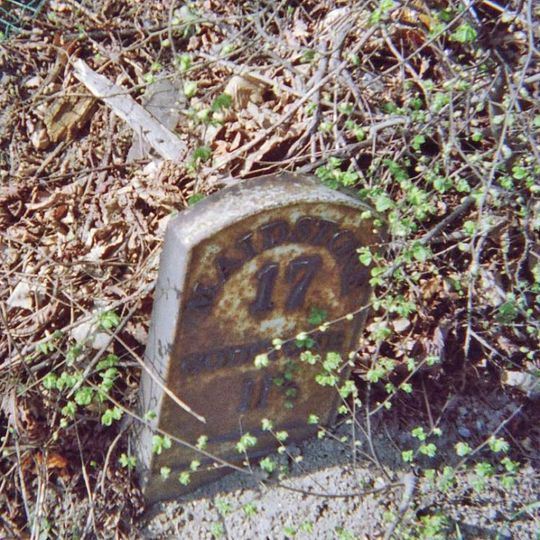 Milestone, Worship Hill, Riverhead, 70m E of Cranmer Road