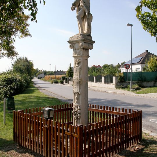 Figurenbildstock, sog. Türkenkreuz/Ecce Homo