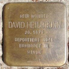 Stolperstein en memoria de David Heilbrunn