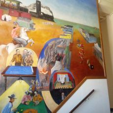 W.P.A. mural in De Baca County Courthouse