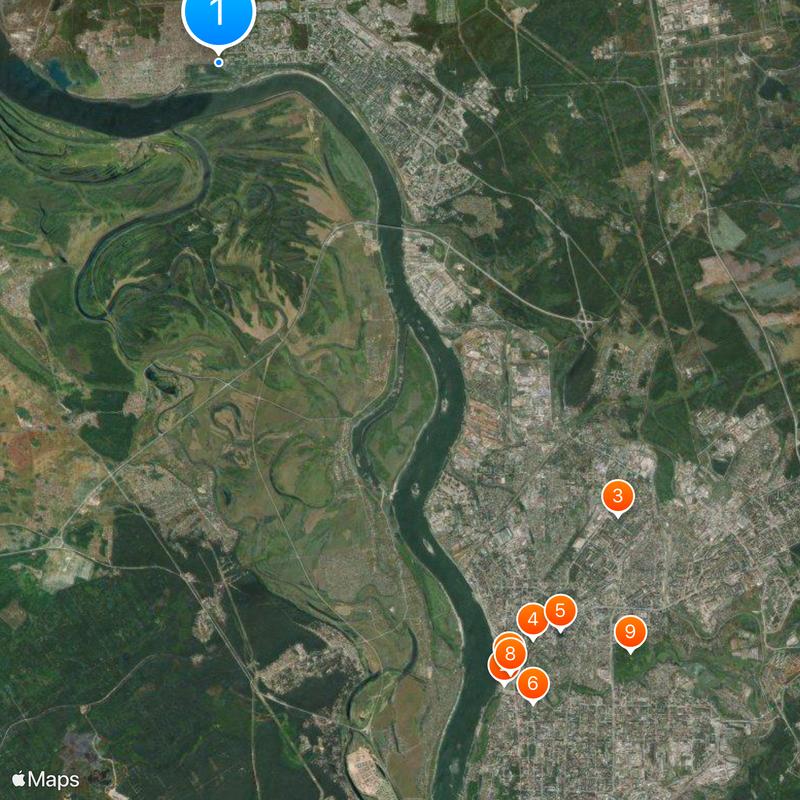 Seversk Map