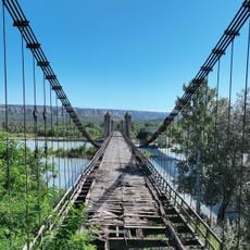 Pont suspendu sur la Durance