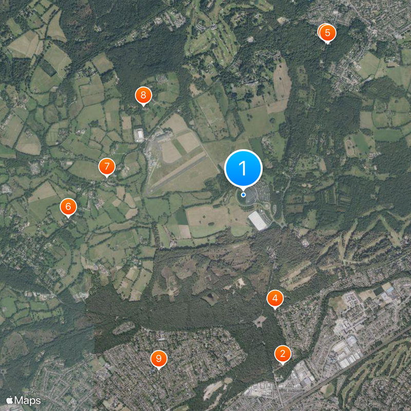 McLaren Technology Centre Karte