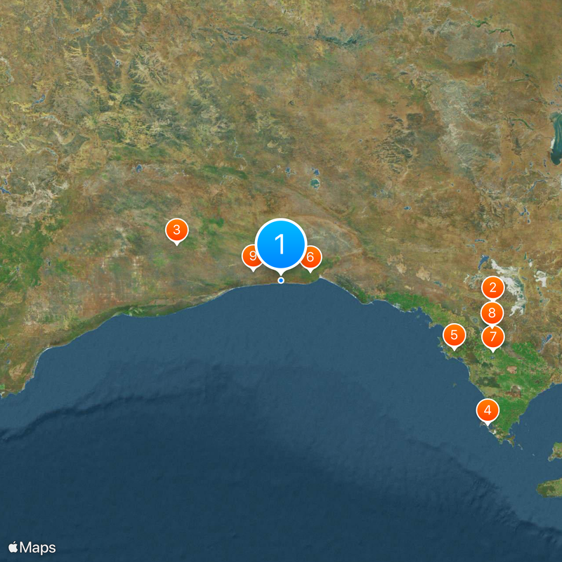 Eyre Highway Map