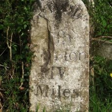 Milestone On South East Side Of The Old A38, About 40 Metres North East Of Saddlecombe (Formerly Holbrook) Farm Gate
