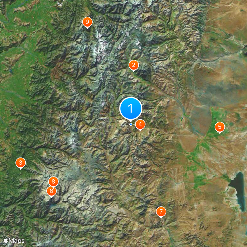 Las Leñas Map