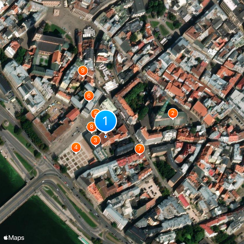 House of the Blackheads Map