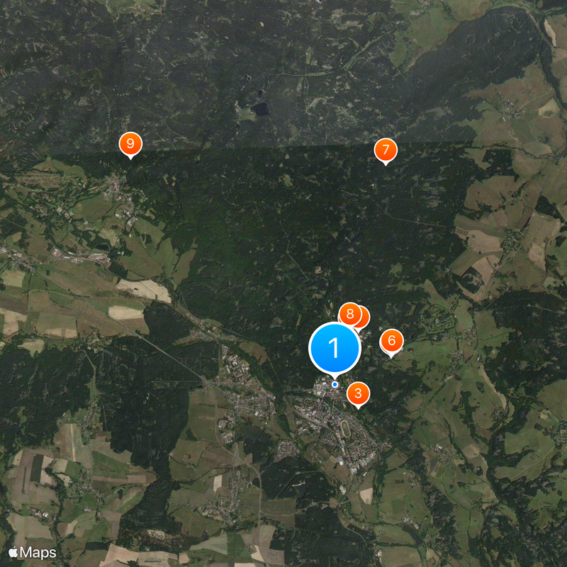 Mariánské Lázně Mapa