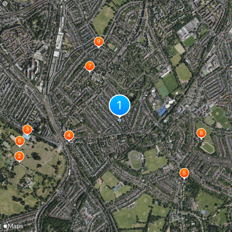 Herne Hill Map