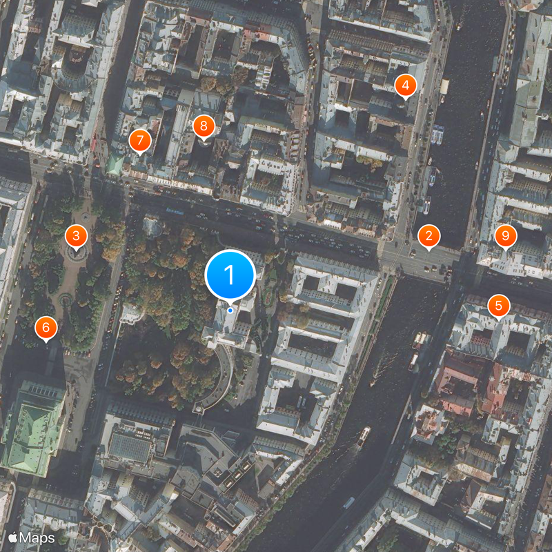 Palais Anitchkov Carte