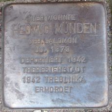 Stolperstein dedicated to Hedwig Münden