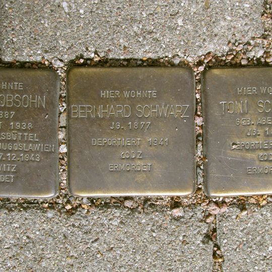 Stolperstein dedicated to Paul Jacobsohn