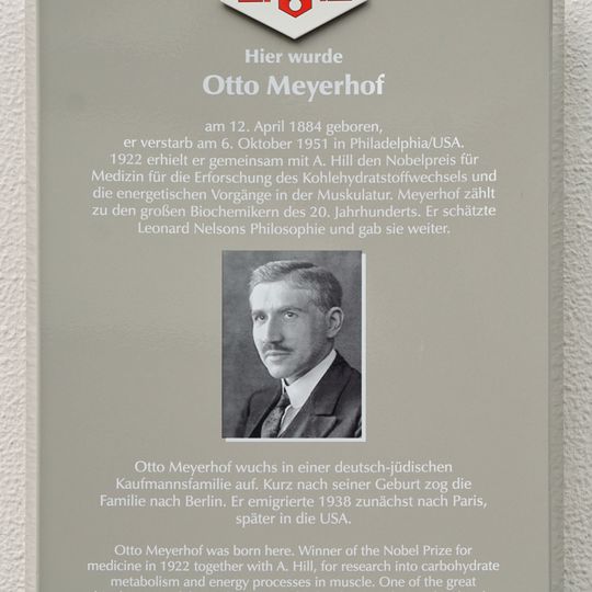 Stadttafel Otto Meyerhof