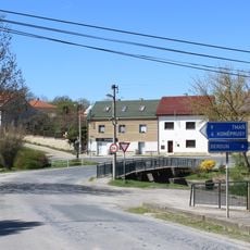 Bridge of Na Knížecí street over the Tetínský potok