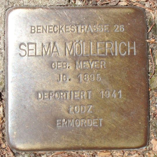 Stolperstein en memoria de Selma Möllerich