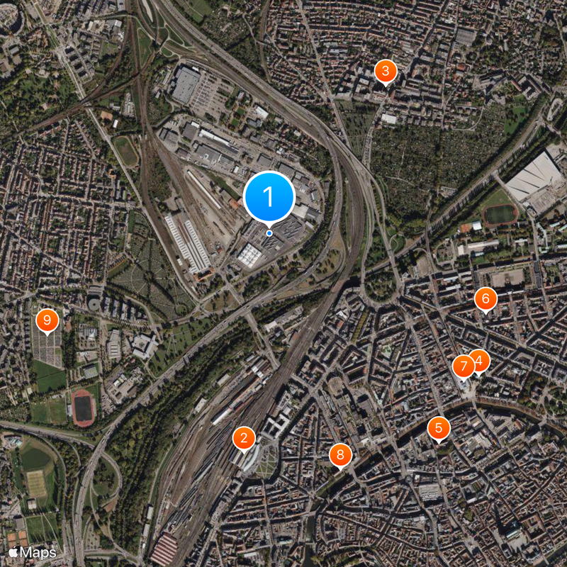 Strasbourg tramway Map