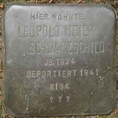 Stolperstein dedicated to Leopold Meier Schwarzschild