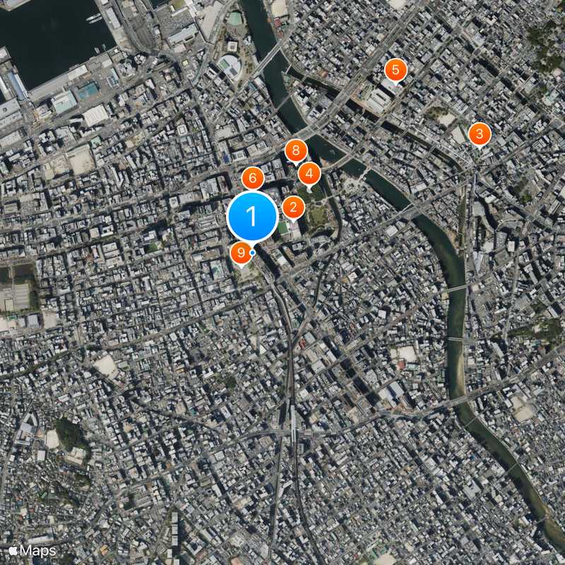 Nishitetsu Tenjin Expressway Bus Terminal Map