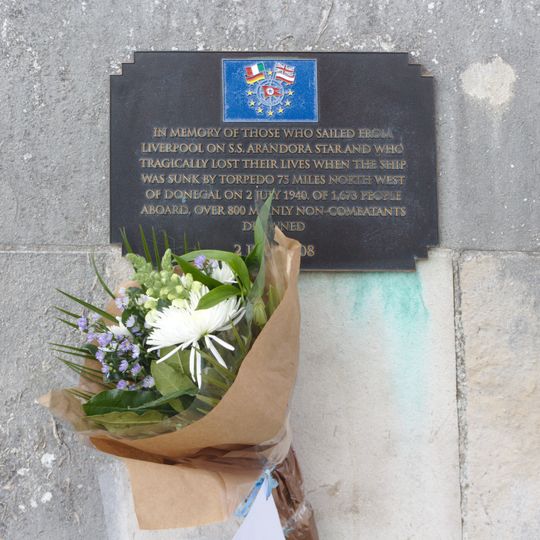 Arandora Star memorial, Pier Head