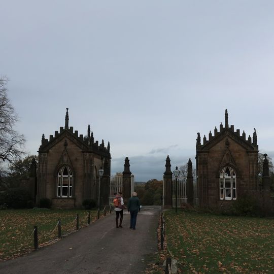 Pair of Lodges at Southern Entrance to Gisburne Park with 6 Stone Piers and Linking Railings and Gates