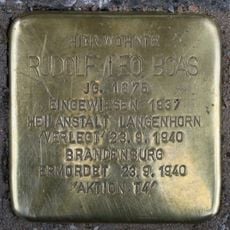 Stolperstein dedicated to Rudolf Leo Boas