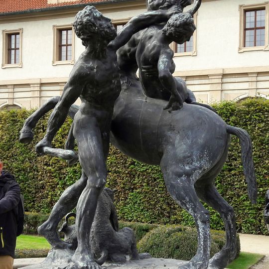 Hercules frees Deianeira from the centaur Nessus by Adriaen de Vries