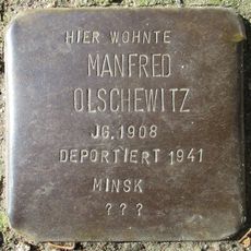 Stolperstein en memoria de Manfred Olschewitz