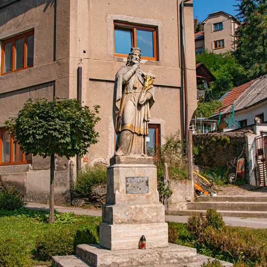 Statue of Saint John of Nepomuk at Havlíčkova street, Týnec nad Labem