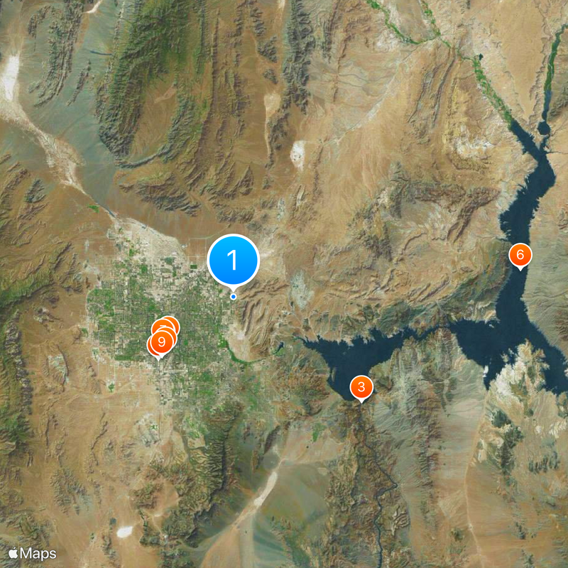 Condado de Clark Mapa