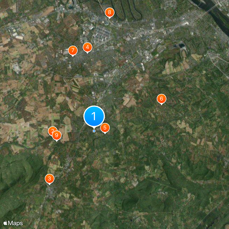 Messiah University Map