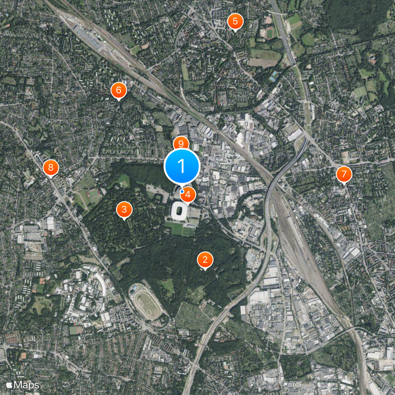 Barclays Arena Map