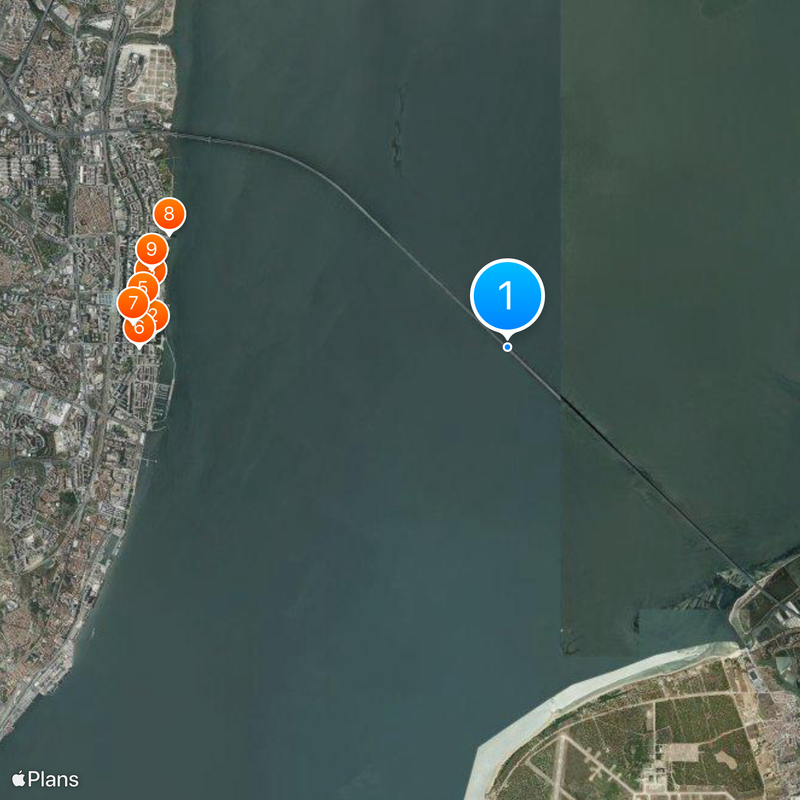 Pont Vasco da Gama Carte