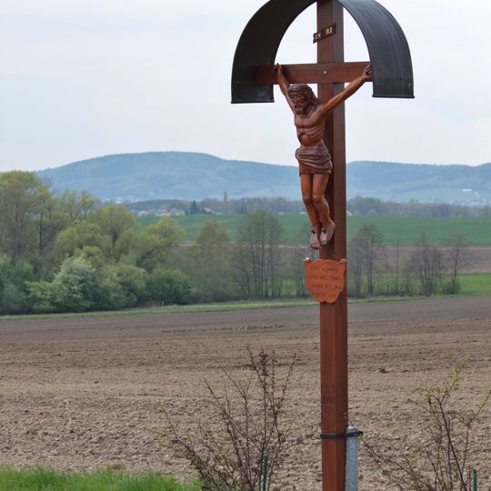 Holzkreuz nördlich von Kuckau an der Rosenthaler Straße