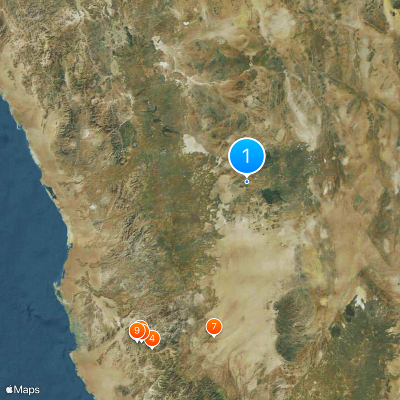 Montagnes du Hedjaz Carte