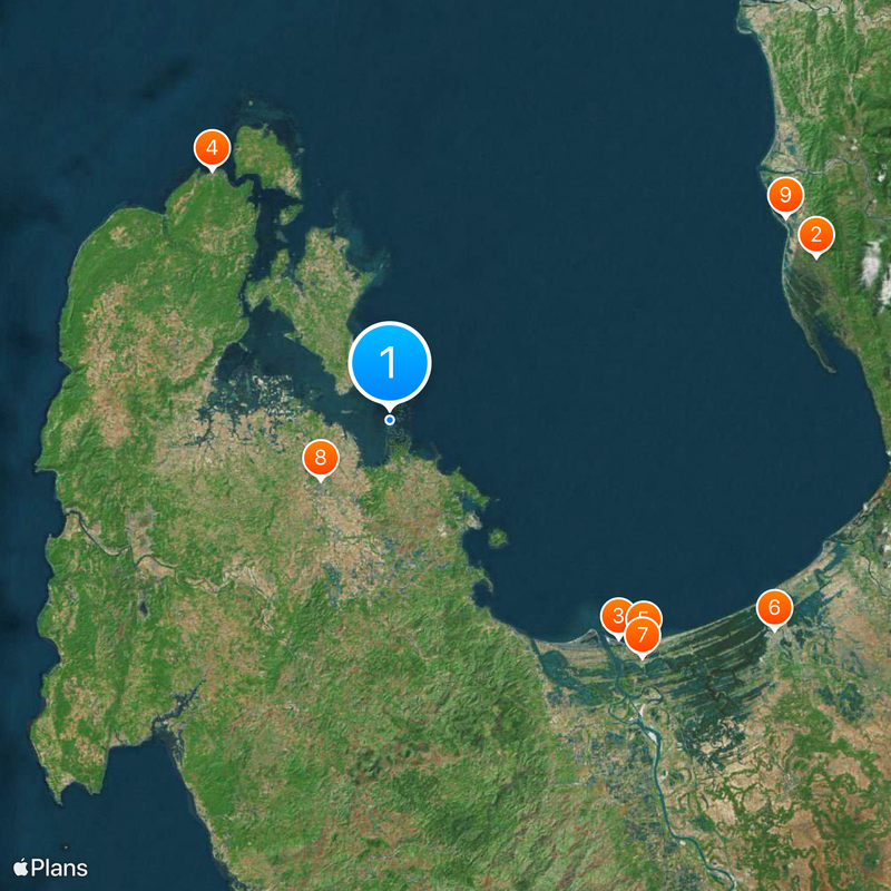 Parco nazionale delle Hundred Islands Mappa