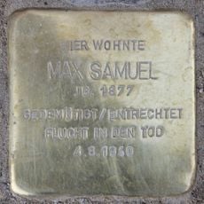 Stolperstein für Max Samuel