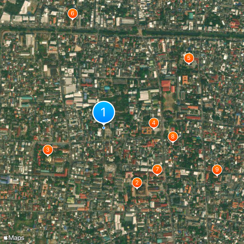 Amphoe Mueang Chiang Mai Karte