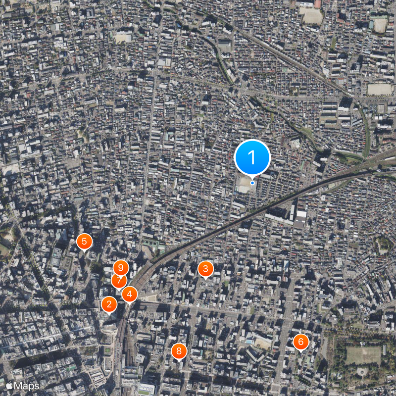 Tokiwagi Gakuen High School Map
