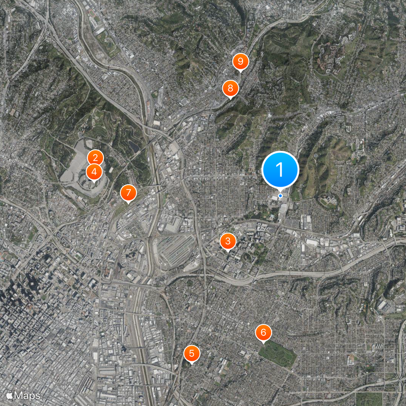 Eastside Los Angeles Map