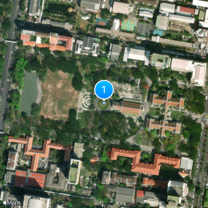 Universidad de Chulalongkorn Mapa